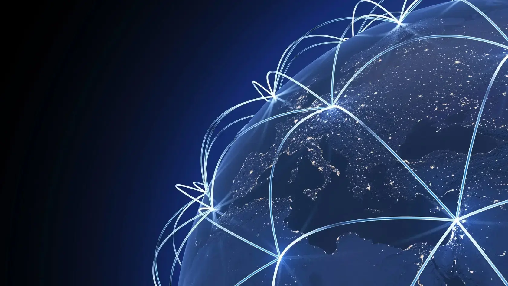 Globe with connecting points