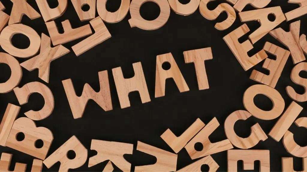 block letters in the form of what