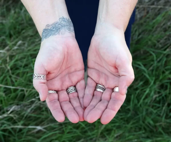 Image of Heidi Namken's hands in a cupped fashion.